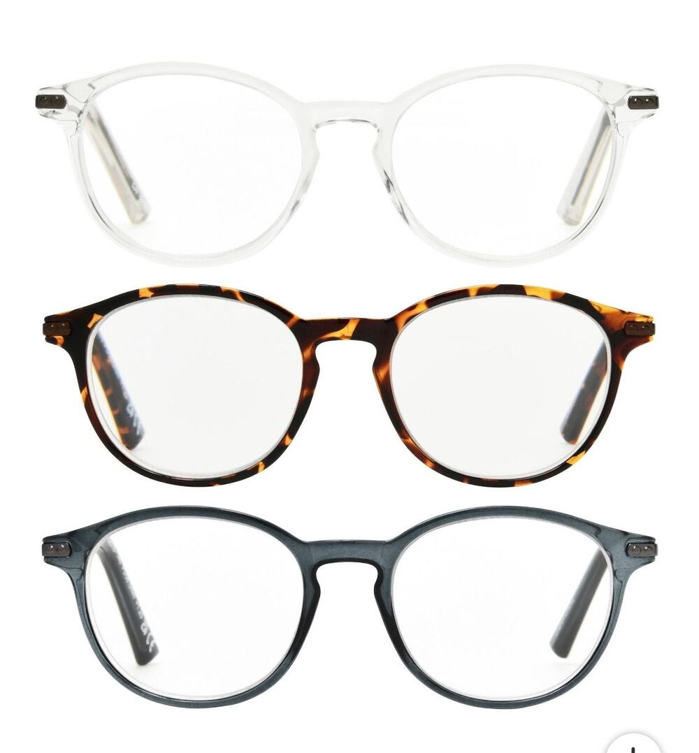 Foster Grant Reading Glasses +2.00 Set of 3